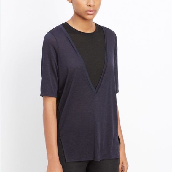 Vince Color block Tee size Small Oversized Fit - Picture 1 of 4